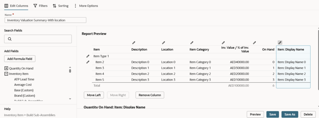 Netsuite Saved Search Feature